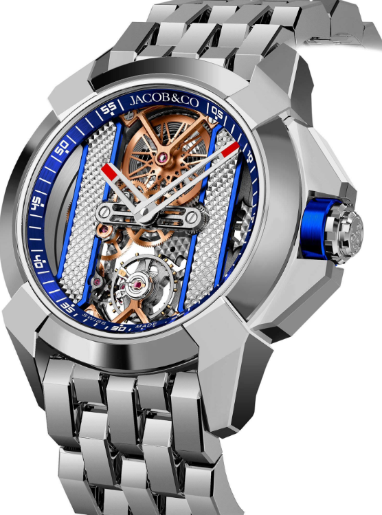 Fake Jacob & Co Epic X Stainless Steel - Blue Inner Ring EX120.10.AB.AB.B10AA watch